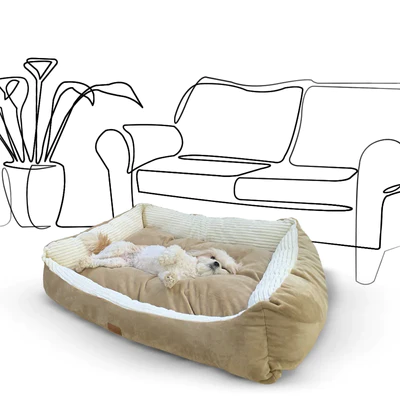 Large Paris Dog Calming Bed